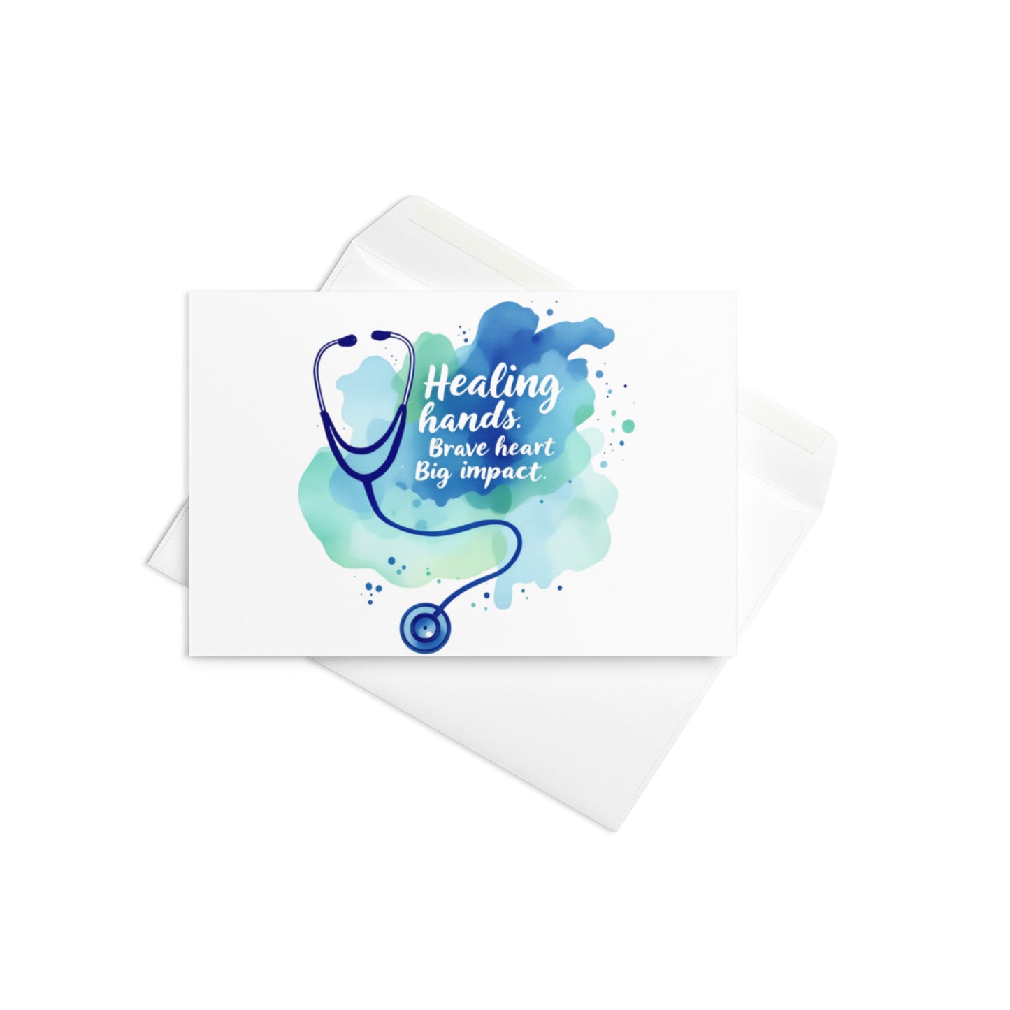Healthcare Appreciation Greeting Card | Blank Inside for personal Message