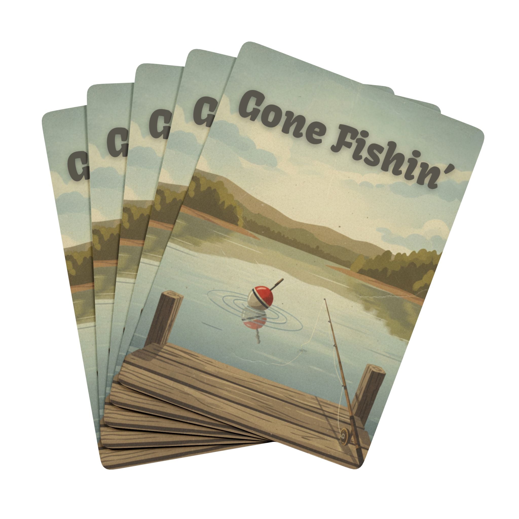 Gone Fishin' Poker Playing Cards — Fishing Deck for Anglers & Outdoor Game Nights