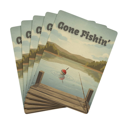Gone Fishin' Poker Playing Cards — Fishing Deck for Anglers & Outdoor Game Nights