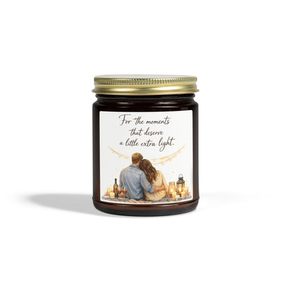 Scented Candle — Coconut Apricot Wax "For the moments that deserve a little extra light" (9oz)
