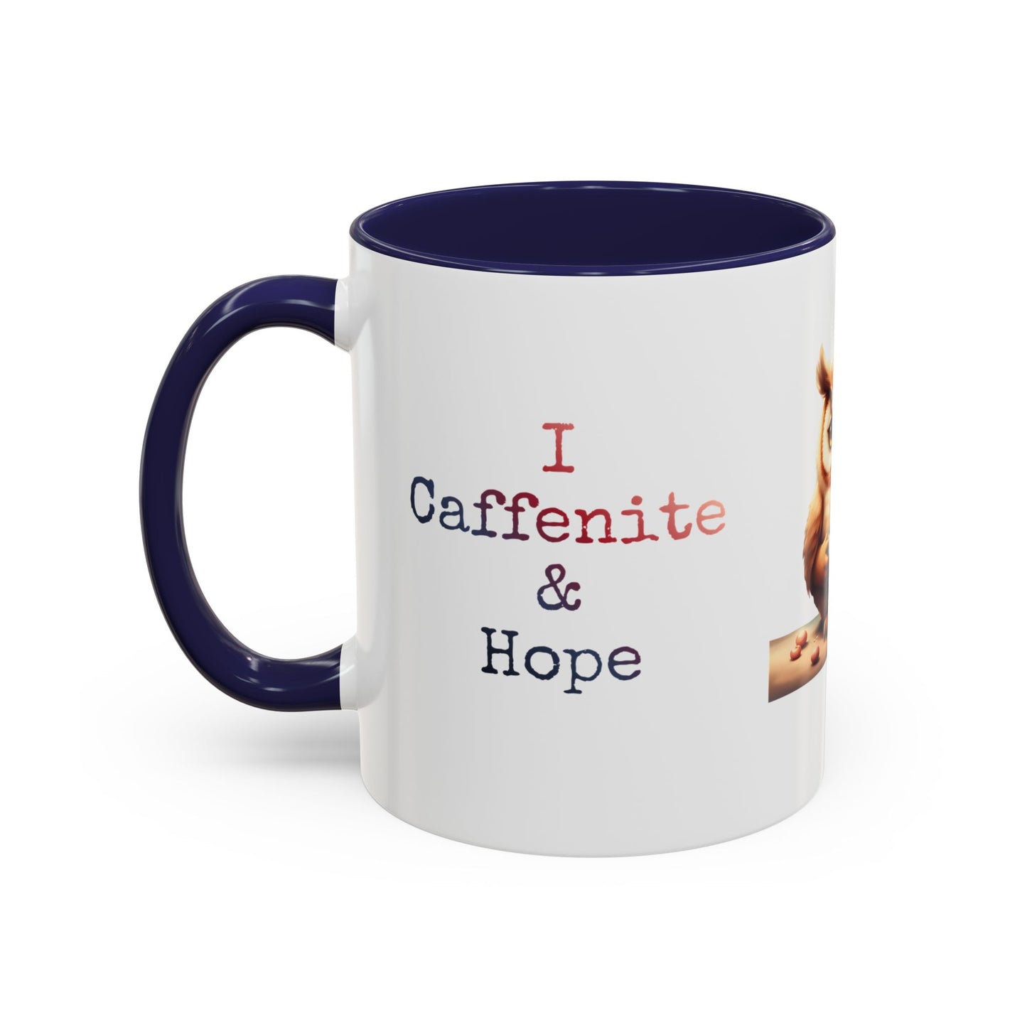 Coffee Mug — "Not A Rise & Shine Day"  —  Owl Accent Mug (11/15 oz) — Funny Morning Coffee Cup