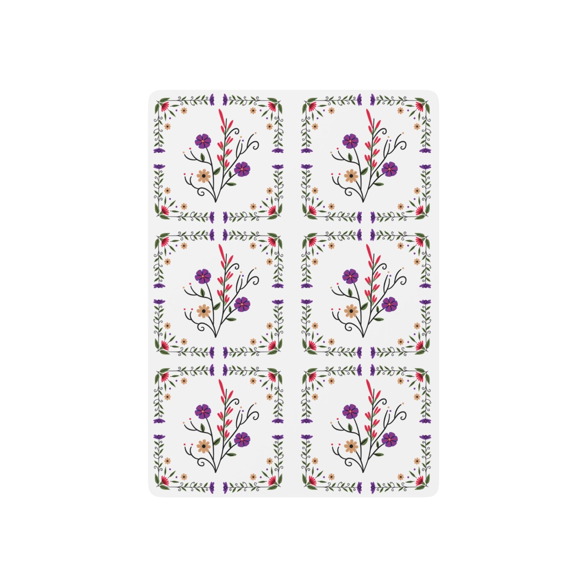 Floral Poker Playing Cards —Deck of Cards for Ladies Game Nights