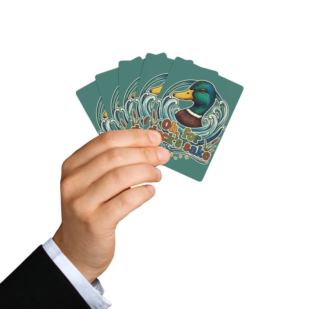 Mallard Duck Poker Playing Cards — Oh, For Ducks Sake | Adult Humor Card Deck