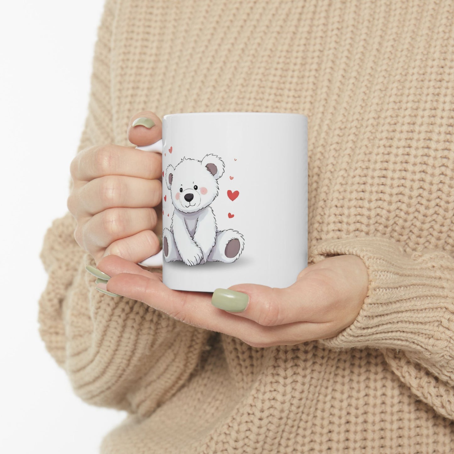Ceramic Mug - | Teddy Bear Coffee Cup (11oz, 15oz)