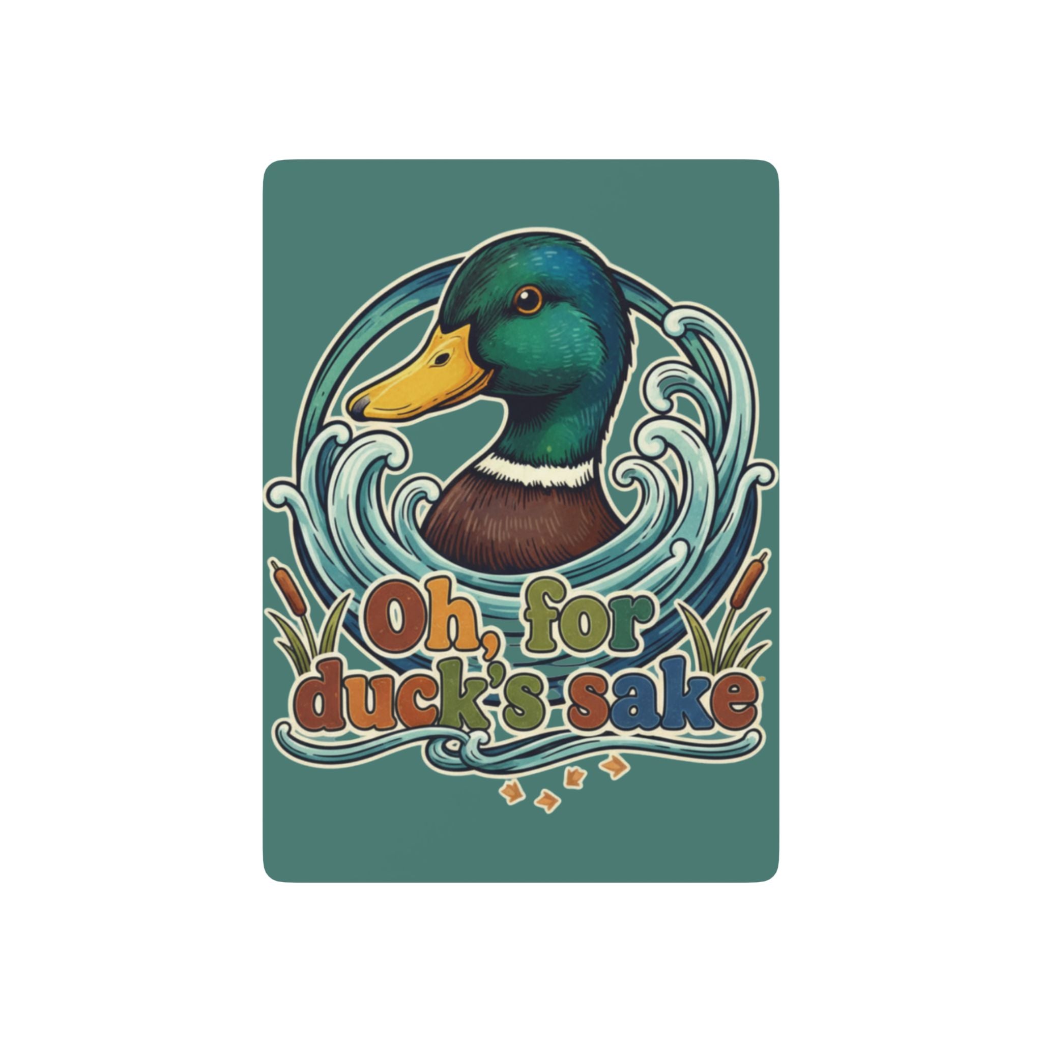 Mallard Duck Poker Playing Cards — Oh, For Ducks Sake | Adult Humor Card Deck