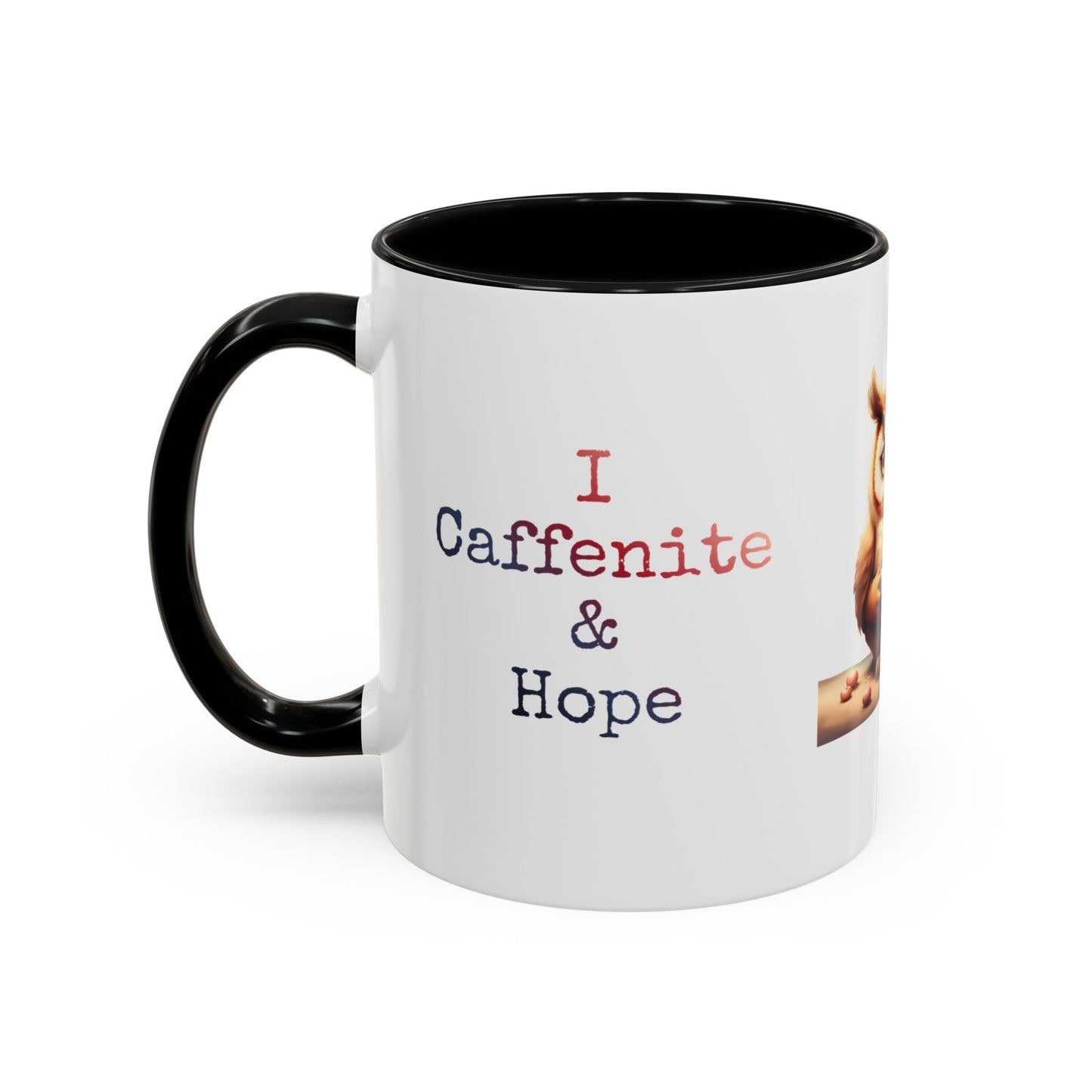 Coffee Mug — "Not A Rise & Shine Day"  —  Owl Accent Mug (11/15 oz) — Funny Morning Coffee Cup