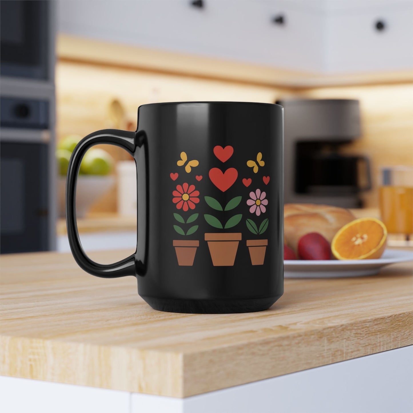 Teacher Mug — “Best Teacher: Spreading Kindness One Seed at a Time” Black Coffee Cup