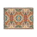Boho Woven Blanket — Lightweight Pattern Throw for Living Room & Patio