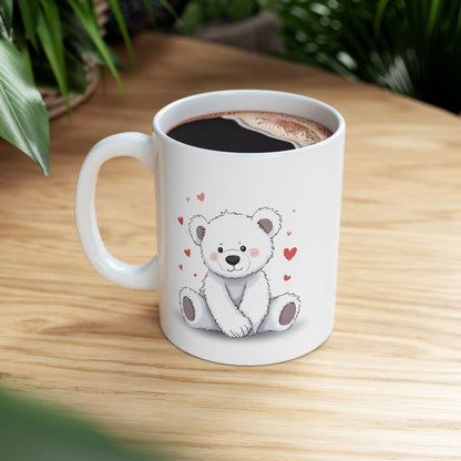 Ceramic Mug - | Teddy Bear Coffee Cup (11oz, 15oz)