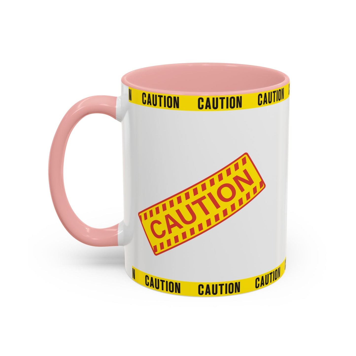 Caution Coffee Mug — "Caution Do Not Approach If This Cup Is Full" Accent Mug