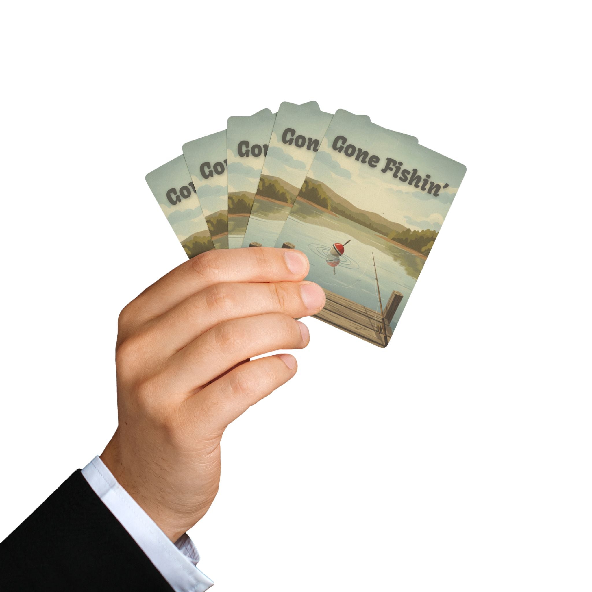 Gone Fishin' Poker Playing Cards — Fishing Deck for Anglers & Outdoor Game Nights