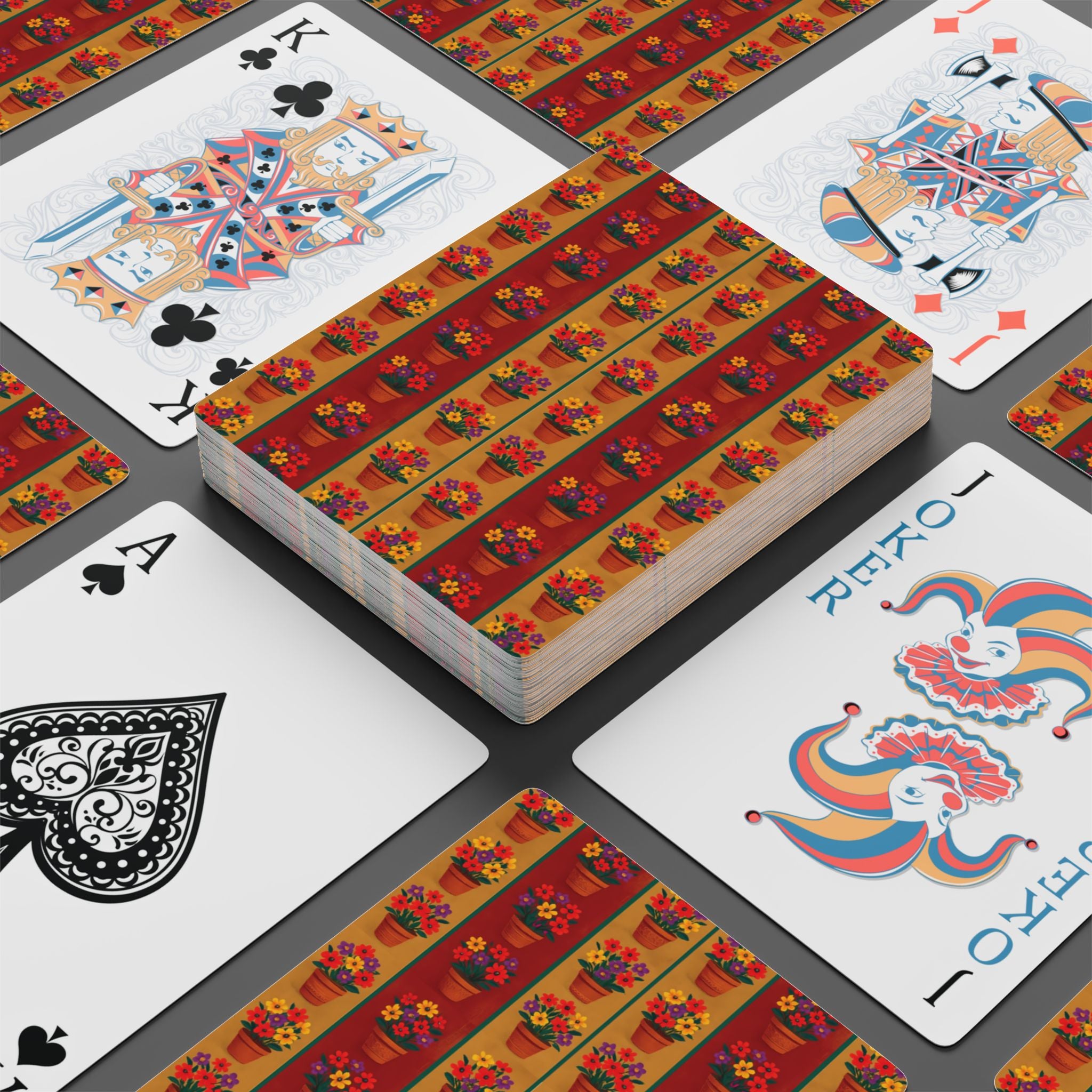 Floral Poker Playing Cards — Card Deck for Her Game Nights