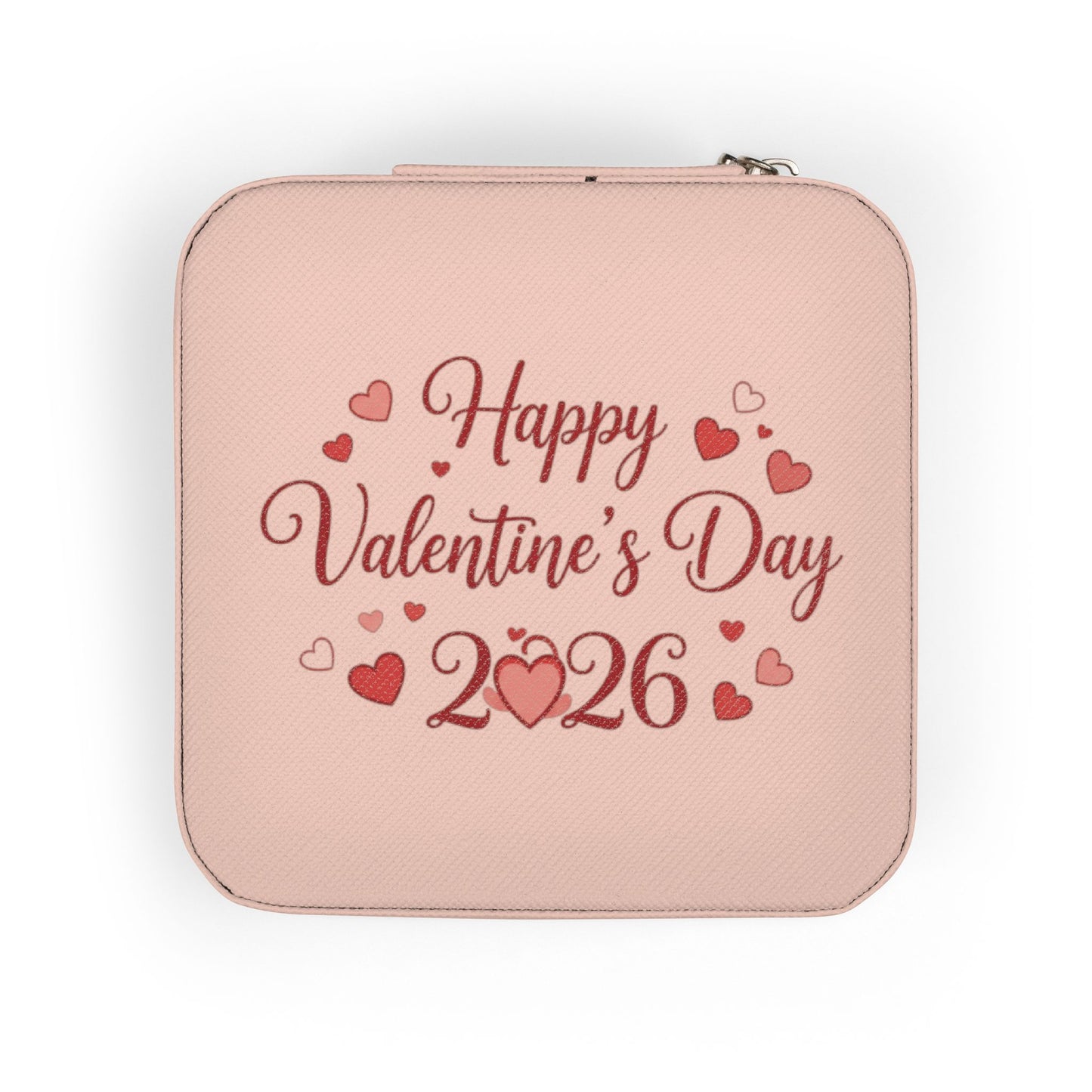 Valentine’s Day 2026 Jewelry Travel Case – Compact Pink Travel Jewelry Organizer