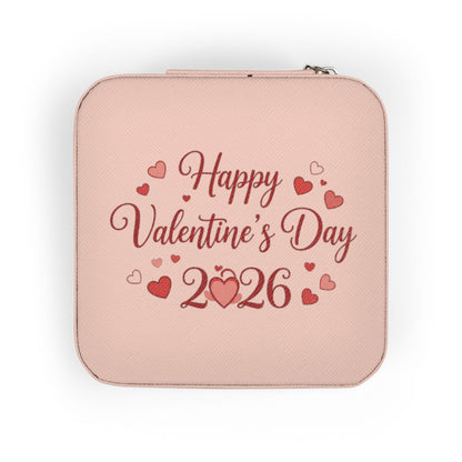 Valentine’s Day 2026 Jewelry Travel Case – Compact Pink Travel Jewelry Organizer