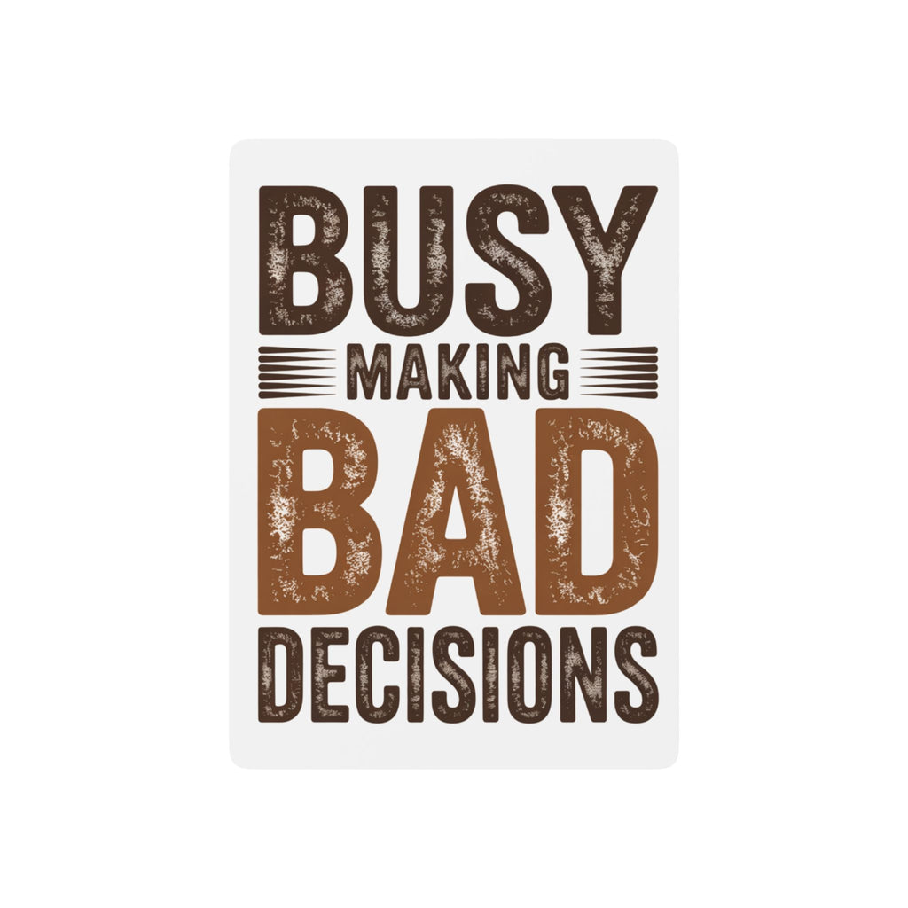 Poker Playing Cards — Unique Card Deck for Game Nights, Busy Making Bad Decisions