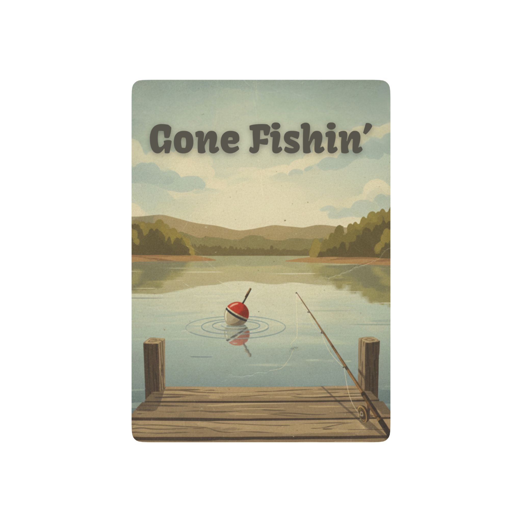 Gone Fishin' Poker Playing Cards — Fishing Deck for Anglers & Outdoor Game Nights