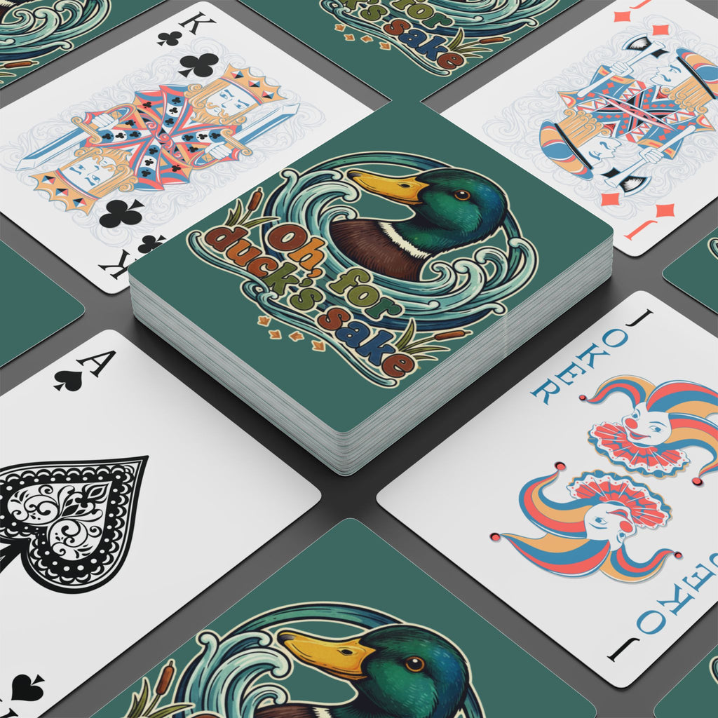 Mallard Duck Poker Playing Cards — Oh, For Ducks Sake | Adult Humor Card Deck