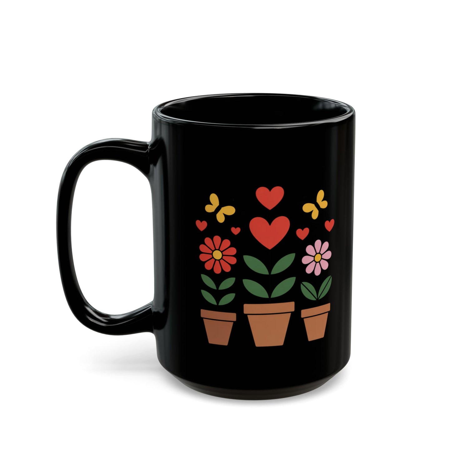 Teacher Mug — “Best Teacher: Spreading Kindness One Seed at a Time” Black Coffee Cup