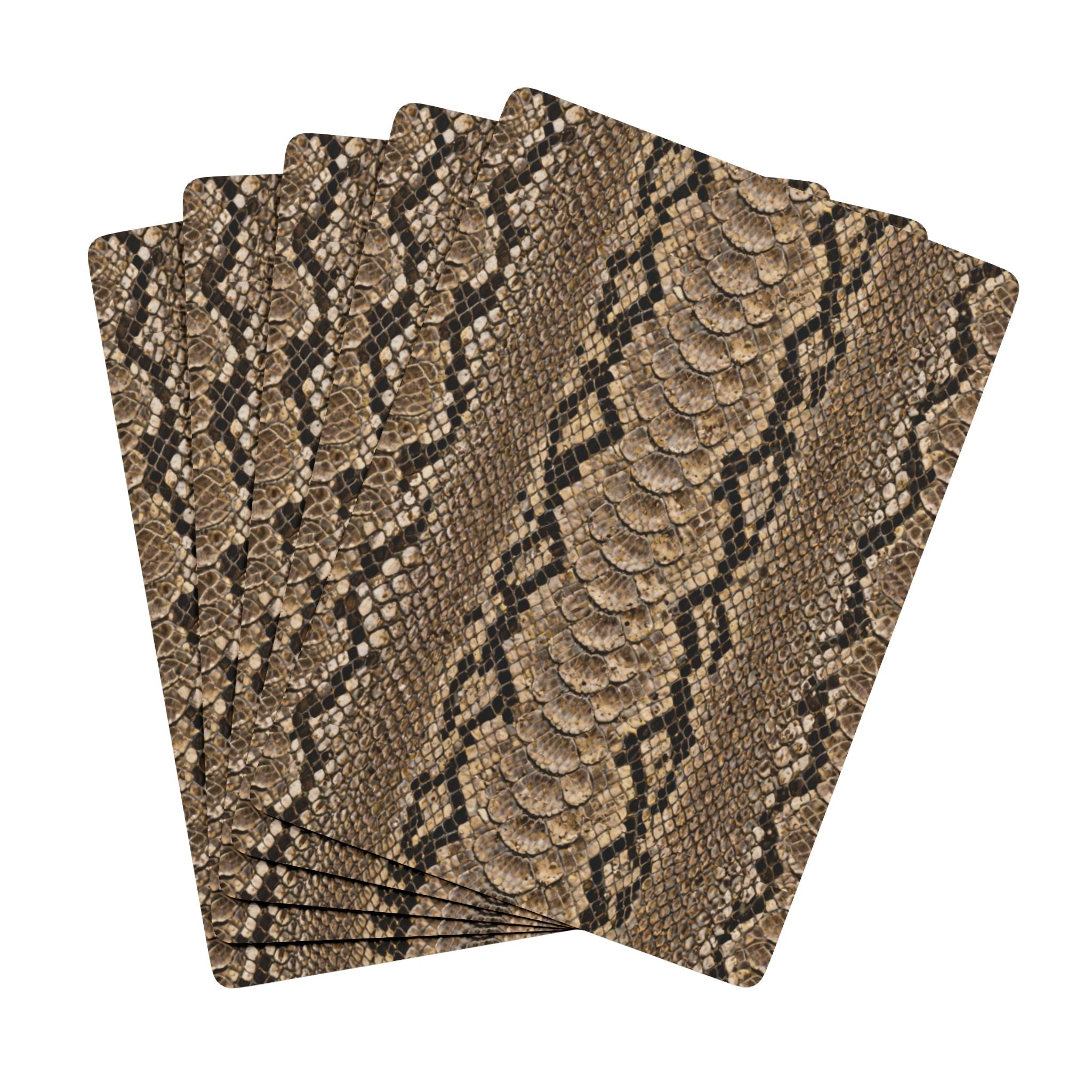 Snakeskin Poker Playing Cards — Unique Card Deck for Game Nights