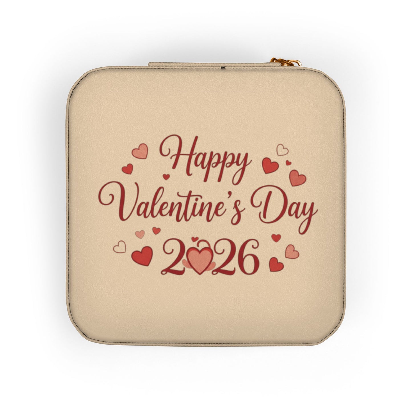 Valentine’s Day 2026 Jewelry Travel Case – Compact Pink Travel Jewelry Organizer