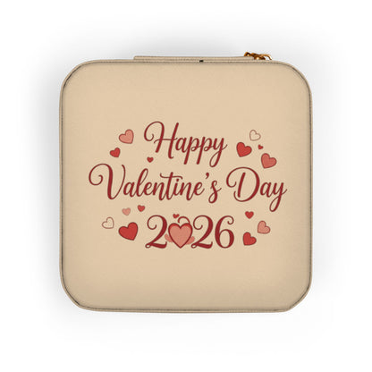 Valentine’s Day 2026 Jewelry Travel Case – Compact Pink Travel Jewelry Organizer