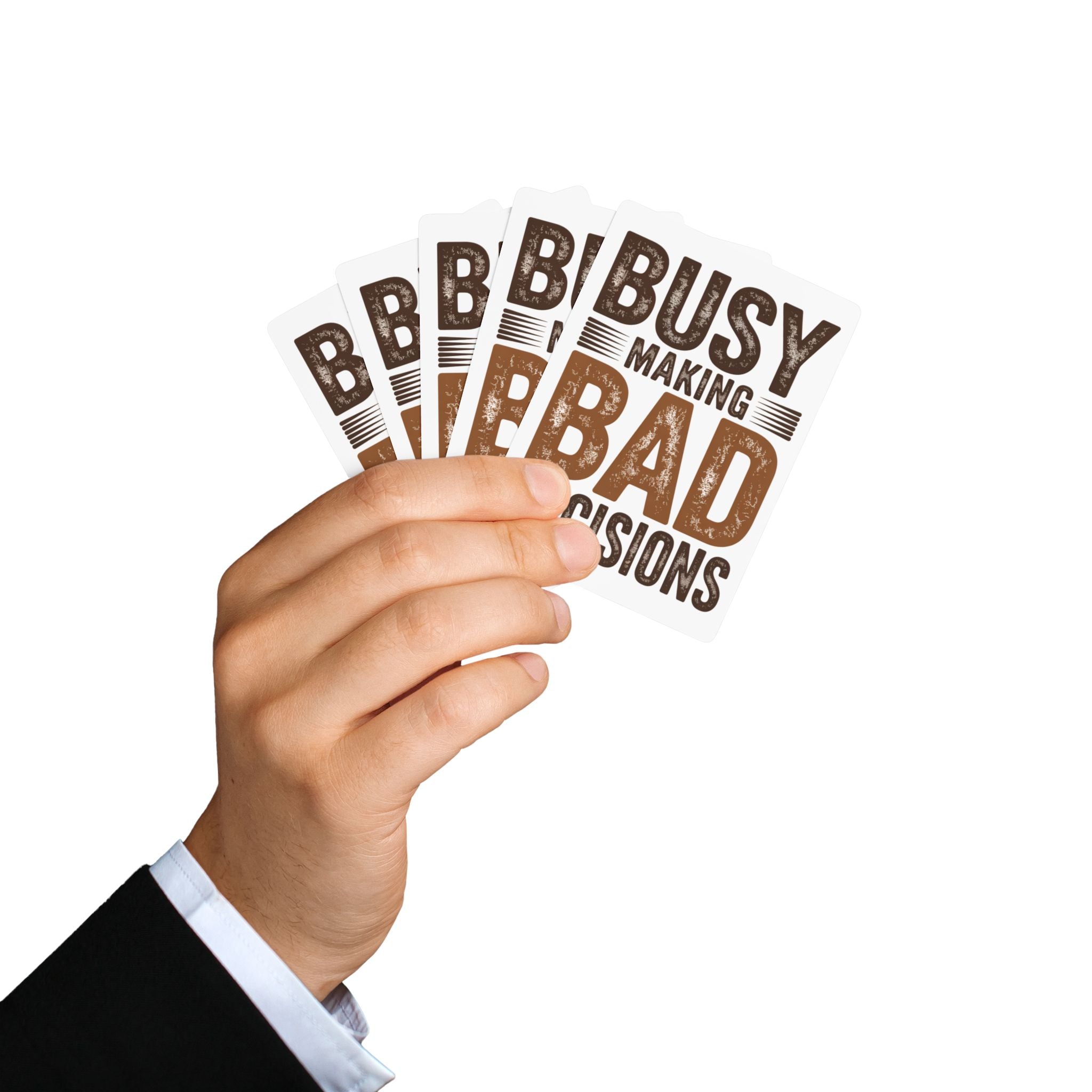 Poker Playing Cards — Unique Card Deck for Game Nights, Busy Making Bad Decisions