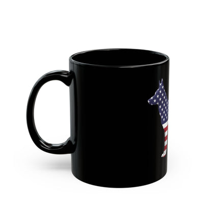American Flag German Shepherd Mug – Patriotic Dog Lover Coffee Cup (11oz/15oz)