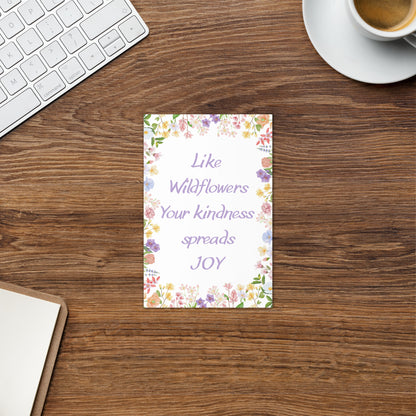 Floral Greeting Card | Blank Inside for personal message