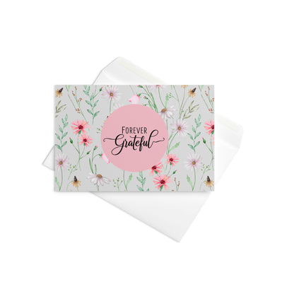 Appreciation Greeting Card | Forever Grateful | Blank Inside