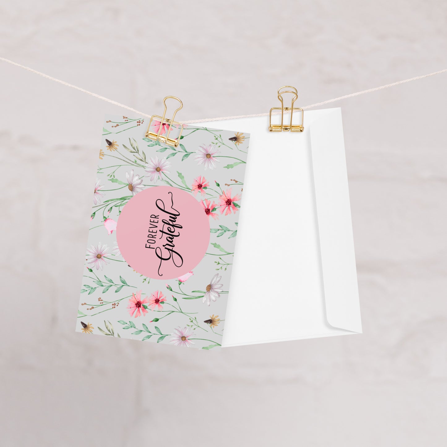 Appreciation Greeting Card | Forever Grateful | Blank Inside