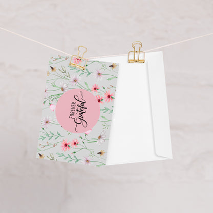 Appreciation Greeting Card | Forever Grateful | Blank Inside