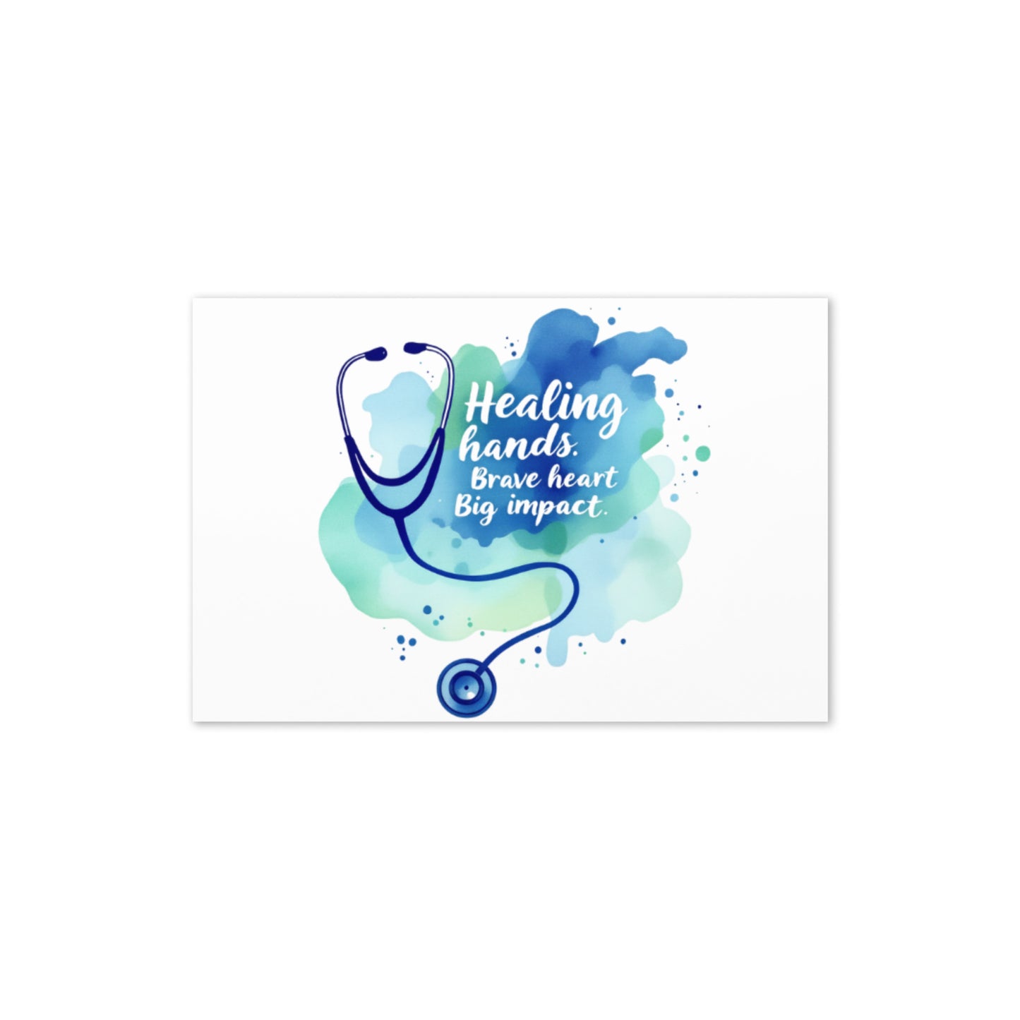 Healthcare Appreciation Greeting Card | Blank Inside for personal Message
