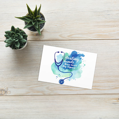 Healthcare Appreciation Greeting Card | Blank Inside for personal Message