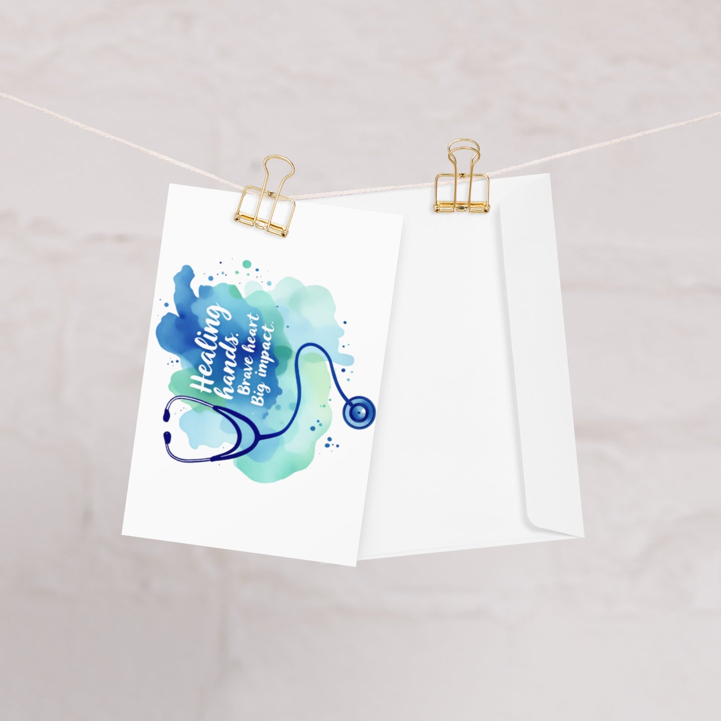 Healthcare Appreciation Greeting Card | Blank Inside for personal Message