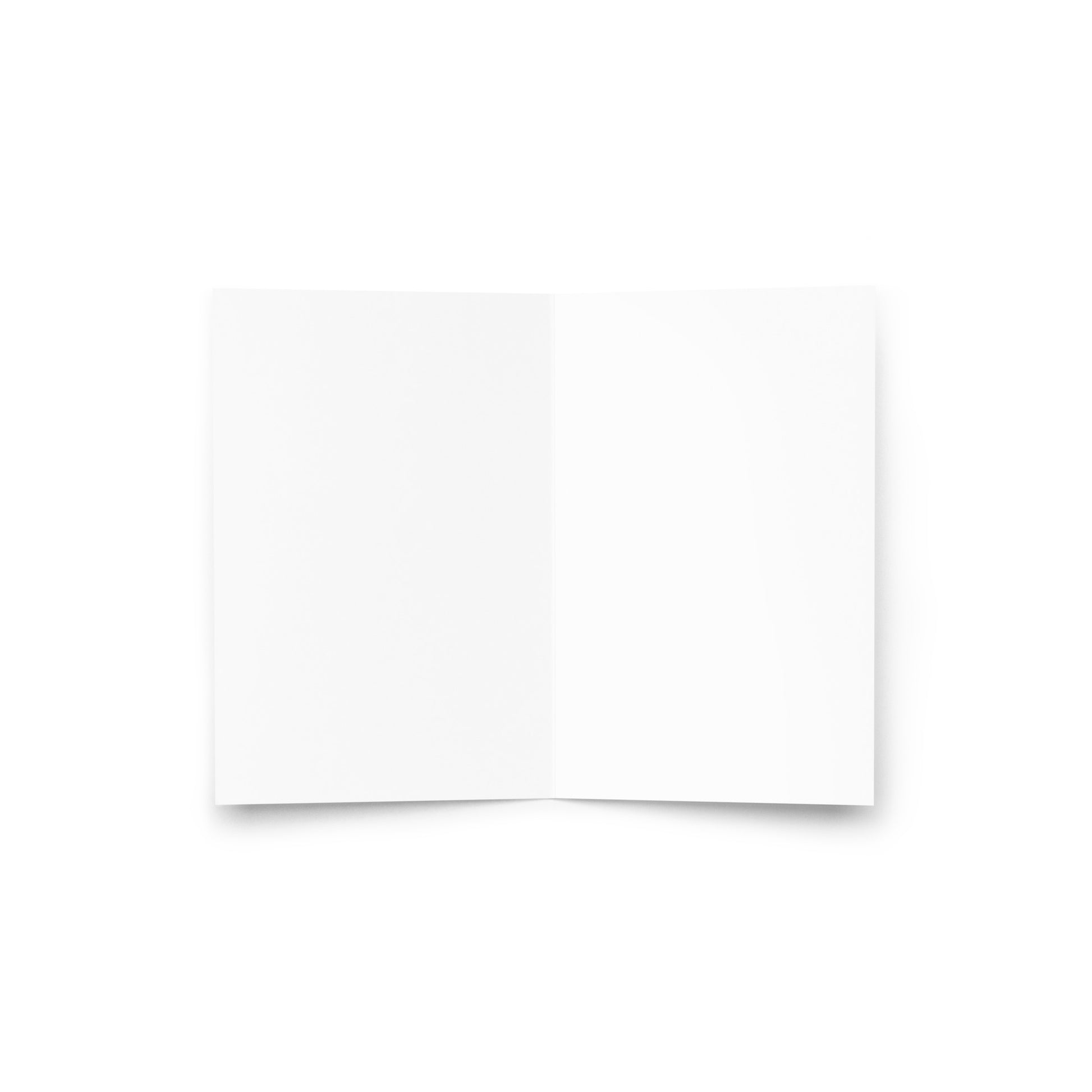 White card, blank for your message